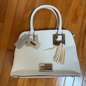 Marc New York by Andrew Marc Satchel Bag in White